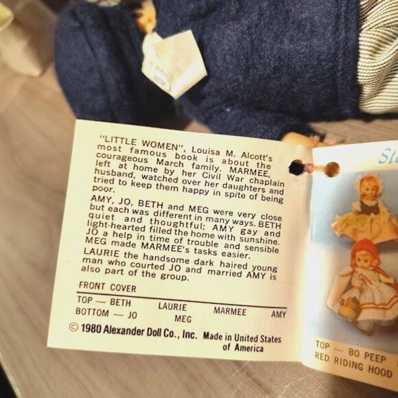 Madame Alexander 8" Laurie Little Men Little Women Doll Vintage 1980 - Picture 9 of 9